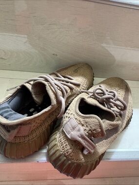 YEEZY Lightweight Knit Sneakers in Tan
